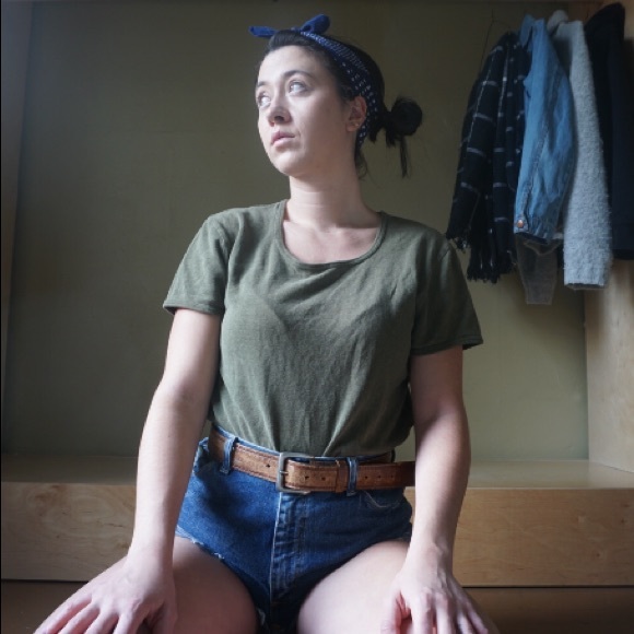 Dark Green Hemp Tee Shirt Short Sleeve - Picture 1 of 5